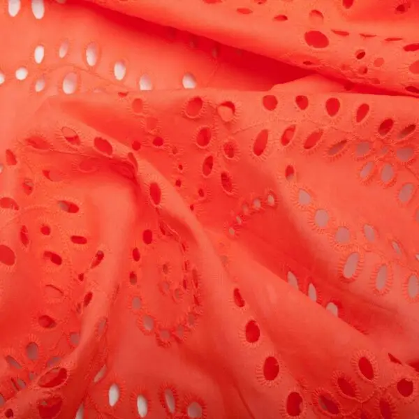 Broderie Anglaise Corail Corail