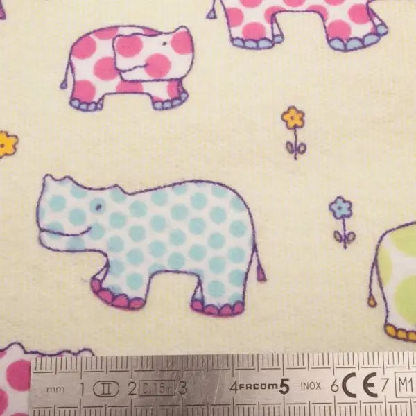 Flanelle De Coton Hippo Vert – Image 2