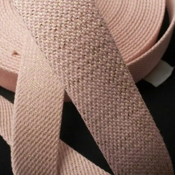 Sangle Lurex Rose – Image 2