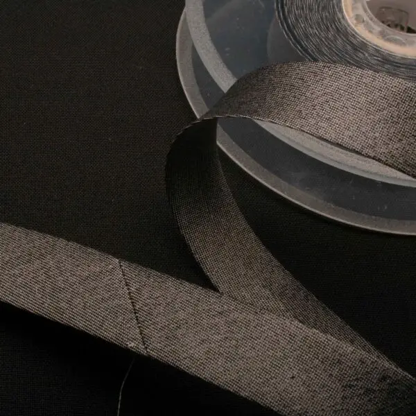 Biais Lurex Lame Noir 407