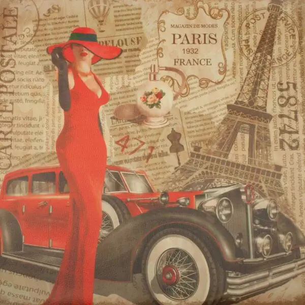 Carré Simili Cuir Imprimé Car And Girl