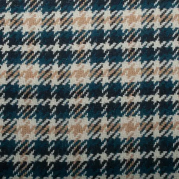 Lainage Carreaux Bleu