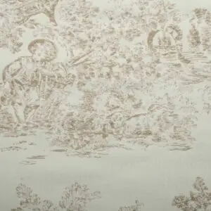 Tissus Toile Jouy Jacquard Lin