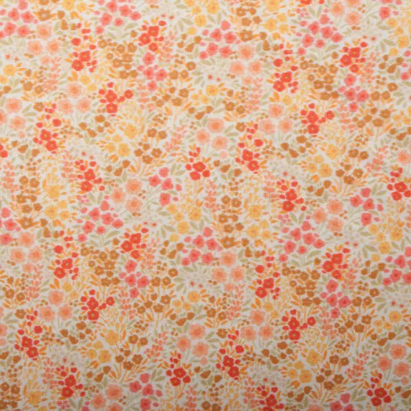 Tissus coton georgina orange