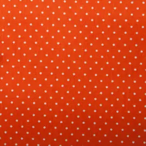 Tissus coton pois orange