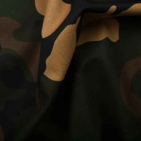 sergé camouflage kaki