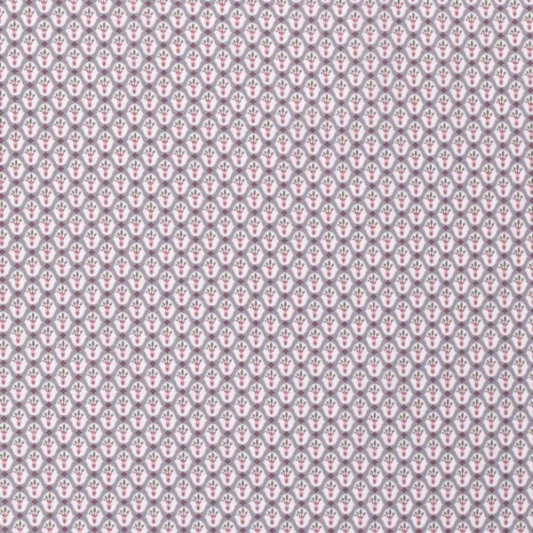 Popeline Coton Millefleur Gris