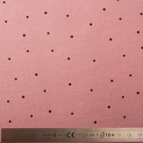 Jersey De Coton Petits Pois Rose – Image 3