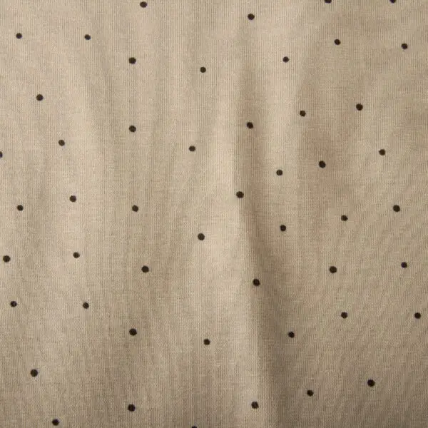 Jersey De Coton Petits Pois Vert