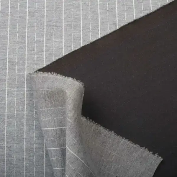 Milano Rayures Discontinues Gris Clair – Image 2