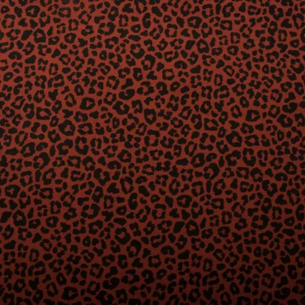 Tissus Coton Léopard Mini terracotta – Image 2