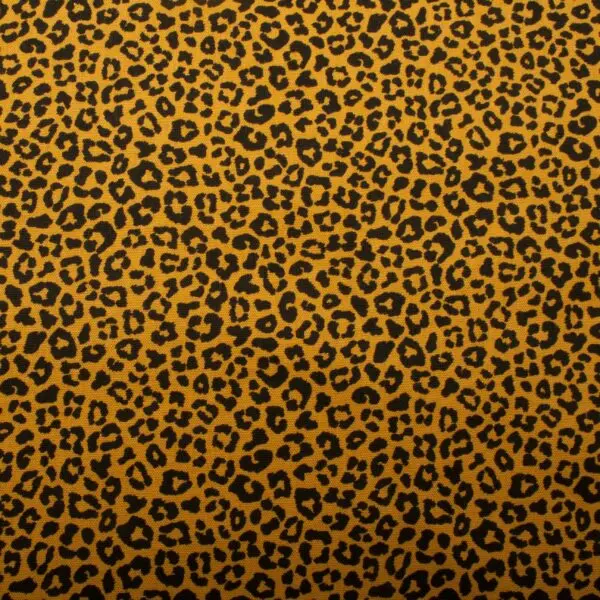 Tissus Coton Léopard Mini ocre