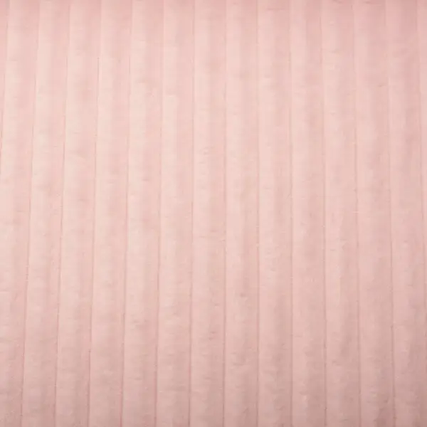 Tissus Minky côtelé rose