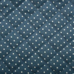 Tissus Matelassé Chambray Pois