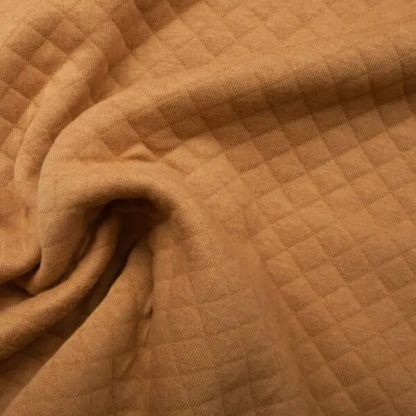 Tissus Matelassé Jersey Caramel – Image 2