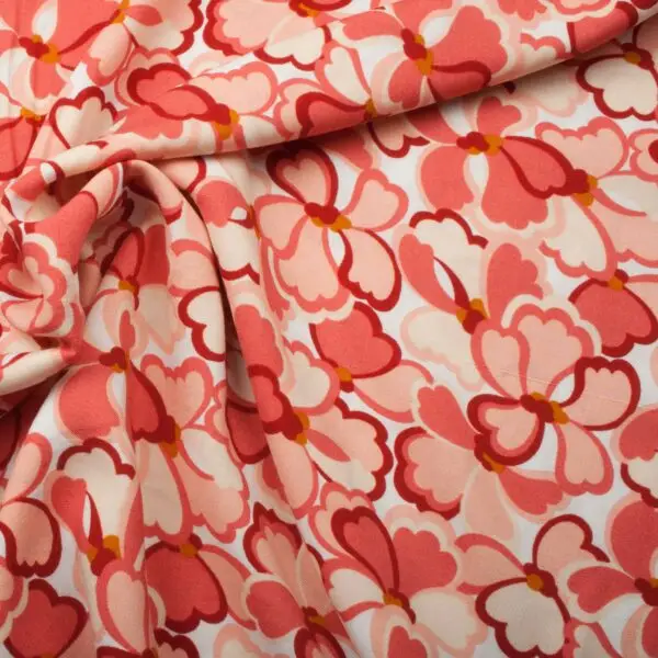 Tissu viscose marigold rose – Image 2