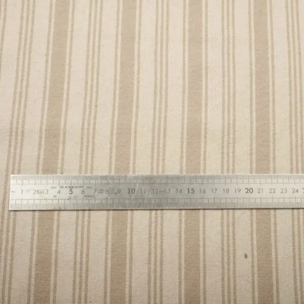 Tissus tissé teint eugene beige – Image 3
