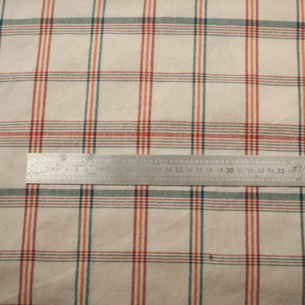 Tissus tissé teint tartan multicolore – Image 2