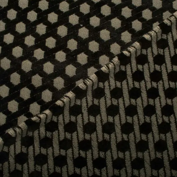 Tissus ameublement jacquard masbate noir – Image 3
