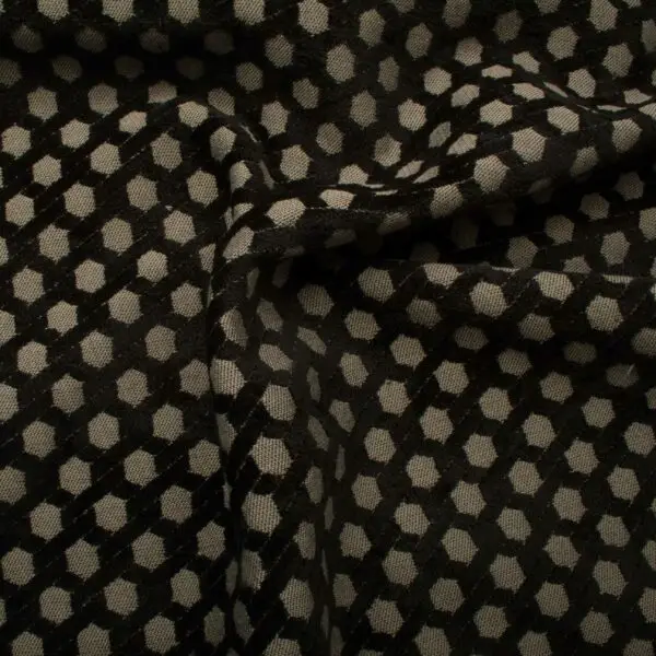 Tissus ameublement jacquard masbate noir – Image 4