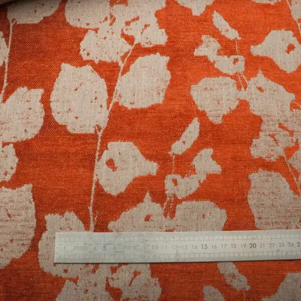 Tissus ameublement jacquard raphael terracotta – Image 2