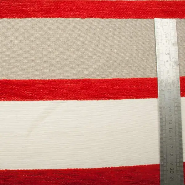Tissus ameublement jacquard delikia rouges – Image 2