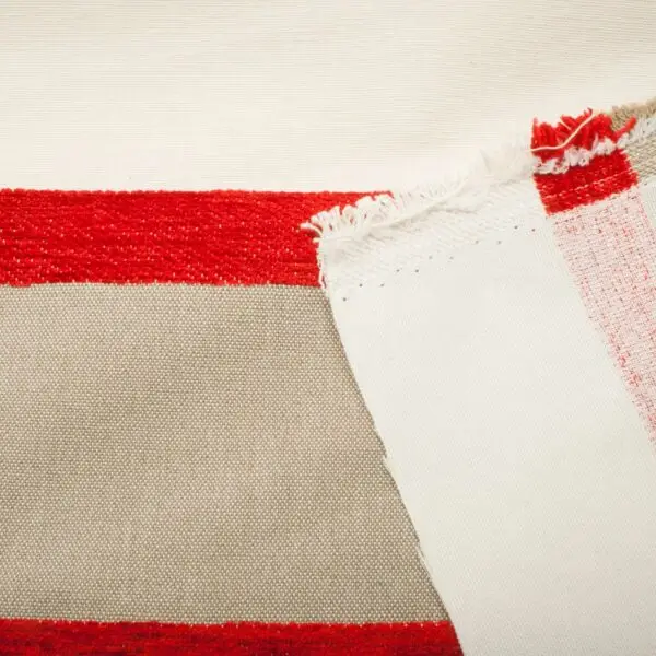 Tissus ameublement jacquard delikia rouges – Image 4