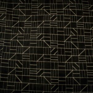 Tissus ameublement jacquard mandéon noir