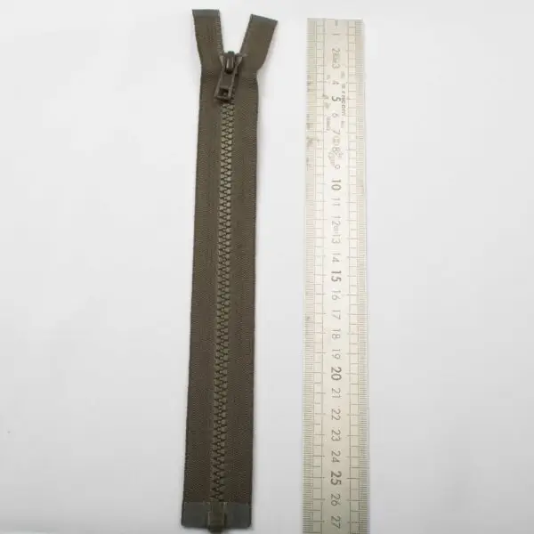 Fermeture éclaire moulé ardoise 25cm – Image 2