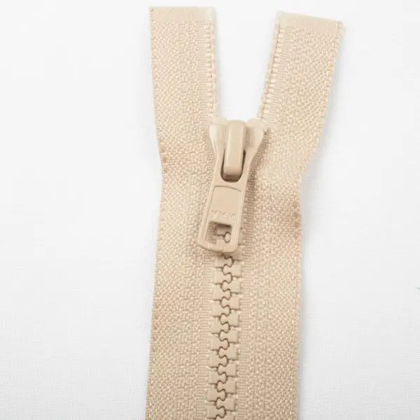 Fermeture éclaire moulé taupe 25cm