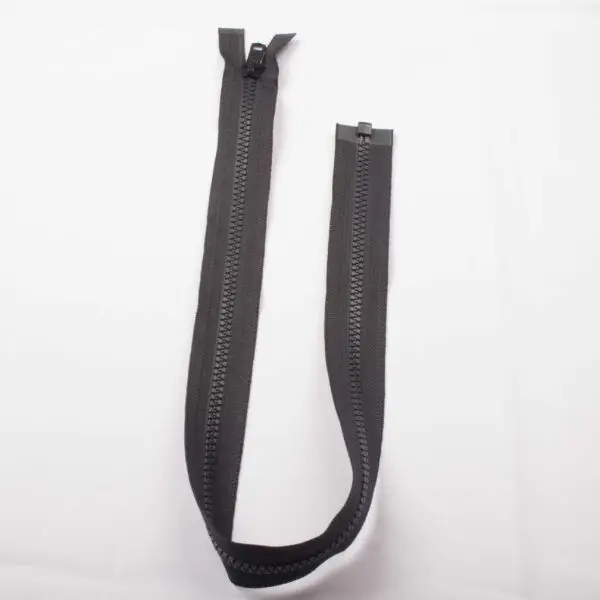 Fermeture éclaire moulé noir 25cm – Image 3