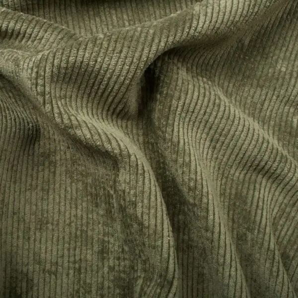Velours Cotele Lavé Kaki – Image 2