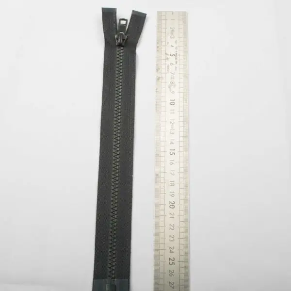 Fermeture éclaire moulé anthracite 25cm – Image 2
