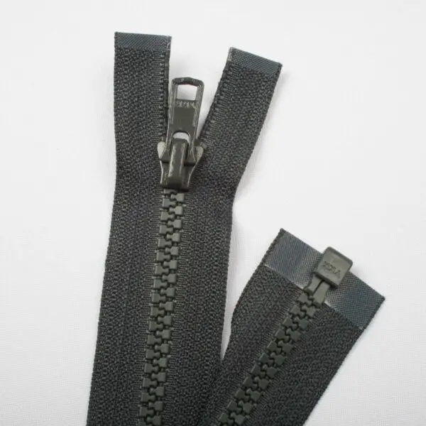 Fermeture éclaire moulé anthracite 25cm – Image 3