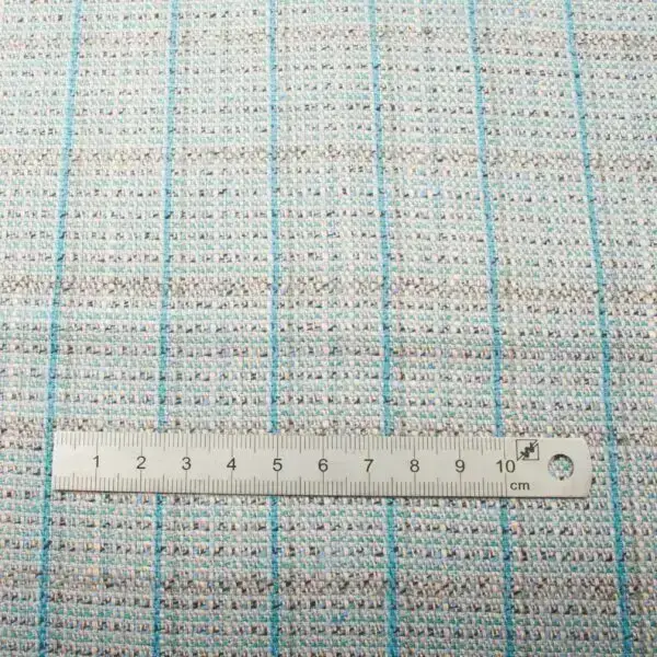 Tissus Drap Laine Rayures anthracite – Image 2