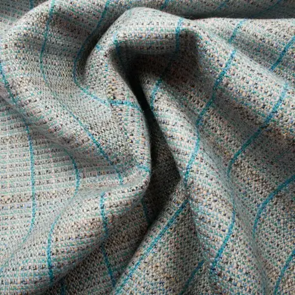 Tissus Drap Laine Rayures anthracite – Image 4