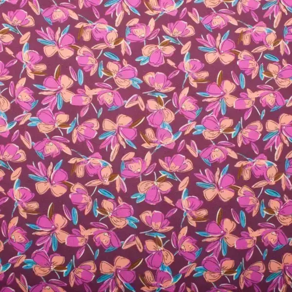 Tissus viscose blossom prune