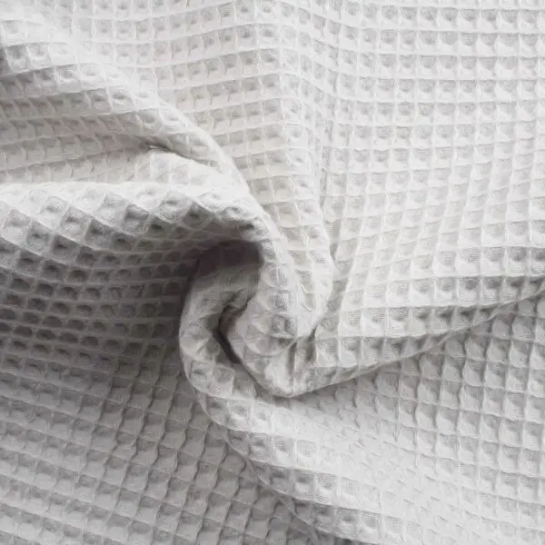 Tissus nid d'abeille gris clair